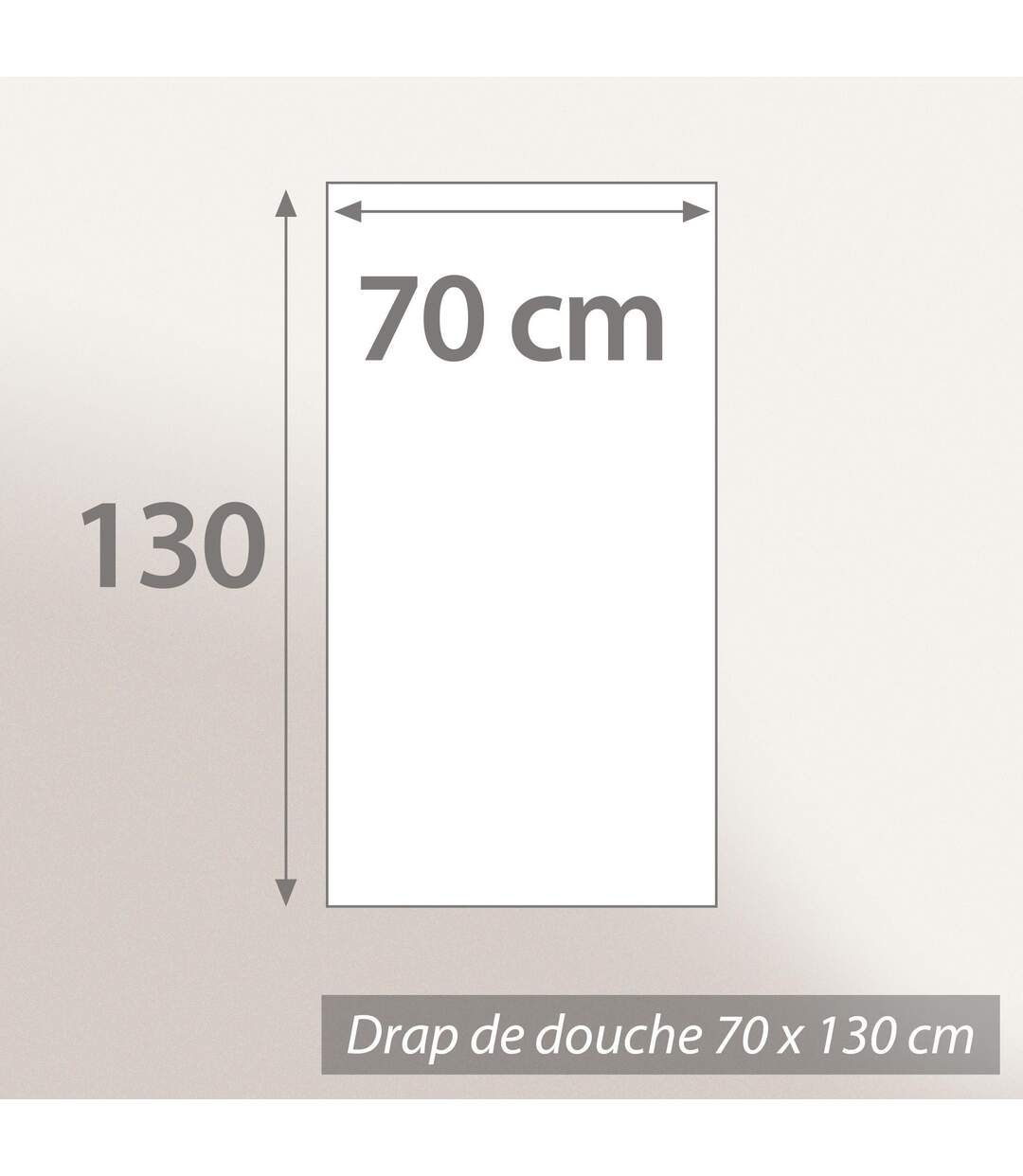 Drap de douche 70x130 cm HIRSH Bordeaux/Vert 600g/m2