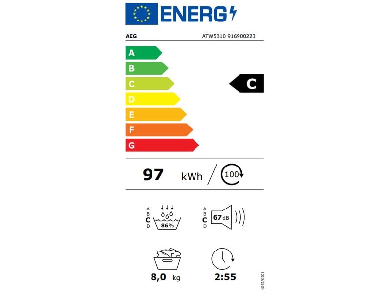 AEG by Electrolux Wäschetrockner ATW5B10 Links/Wechselbar Wärmepumpen Trockner