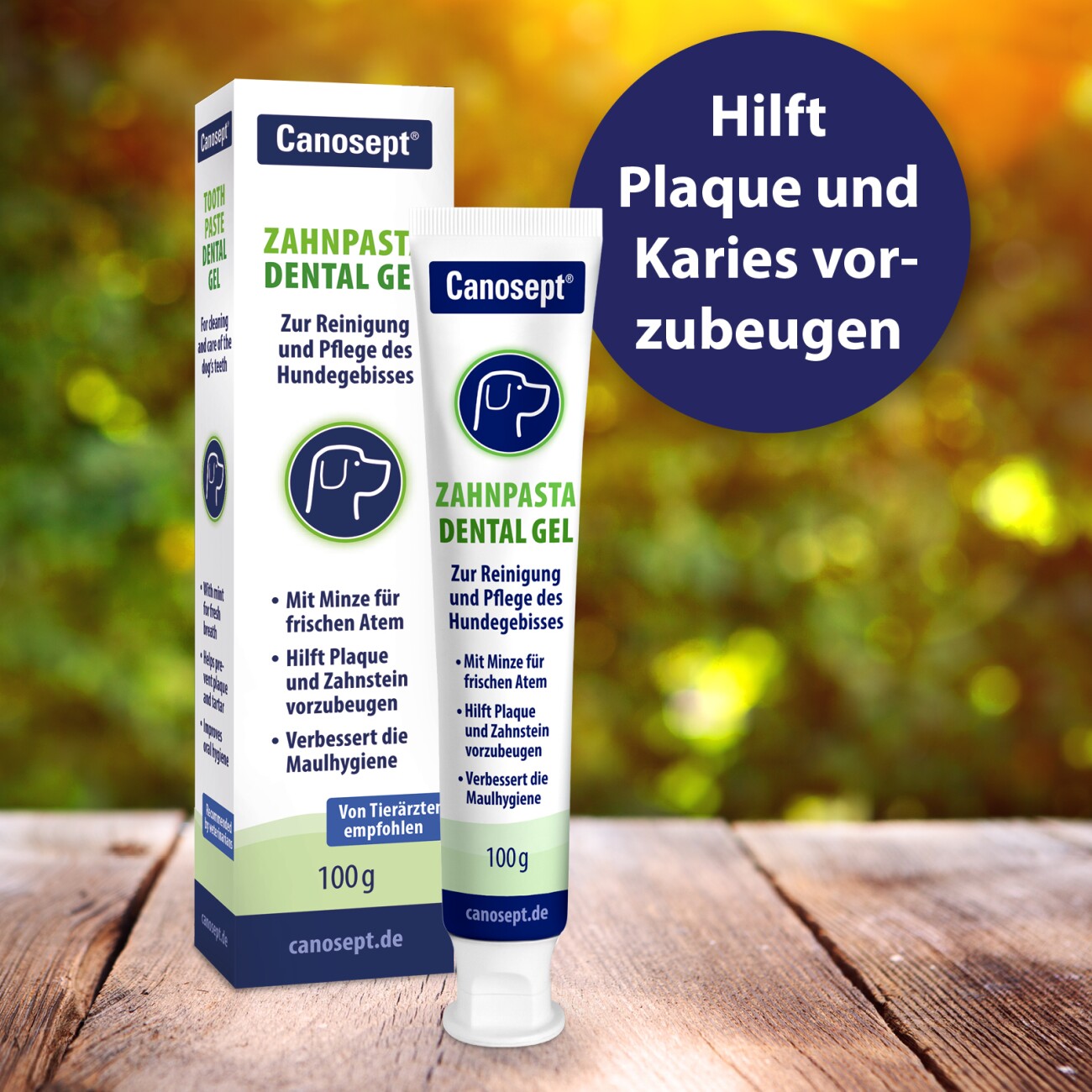 Canosept Zahnpflege Dental Gel für Hunde 100 g