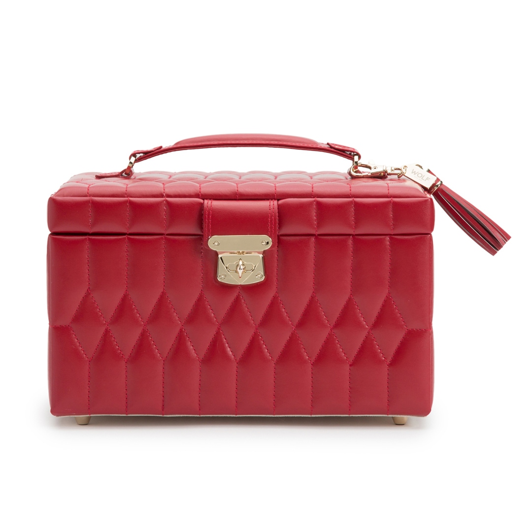 Wolf 1834 Caroline Schmuckbox Medium Rot