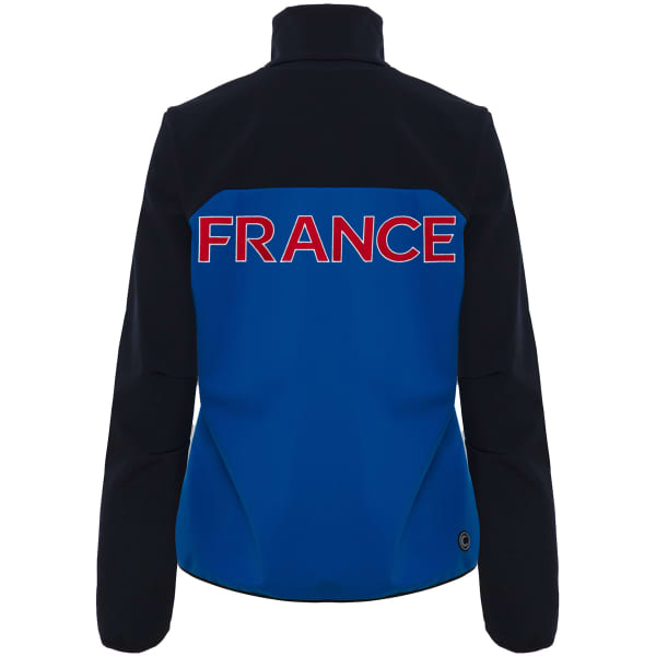 Veste softshell COLMAR LADIES SOFTSHELL REPLICA WHITE-BLUE BLACK-ABYSS BLUE