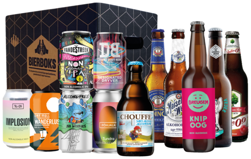 Alcoholvrije / alcoholarme bierbox 12 flessen