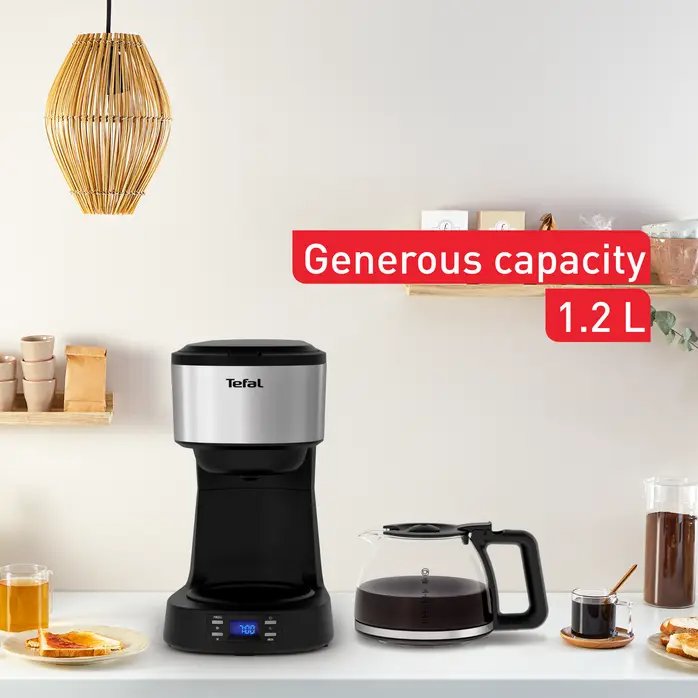 Tefal CM520D10 Koffiezet met timer 1,2 L