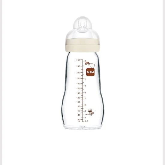 Biberon en verre   Blanc        260 ml   de               Mam