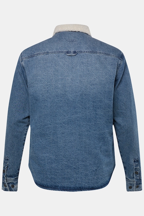 John F. Gee Denimjacke, gefüttert, langarm, Kent Kragen, Pattentaschen, bis Gr. 8XL