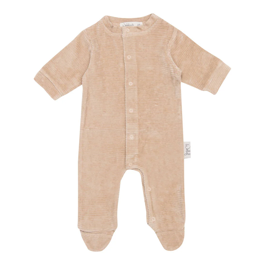 Witlof for kids boxpakje Urban Taupe velvet rib