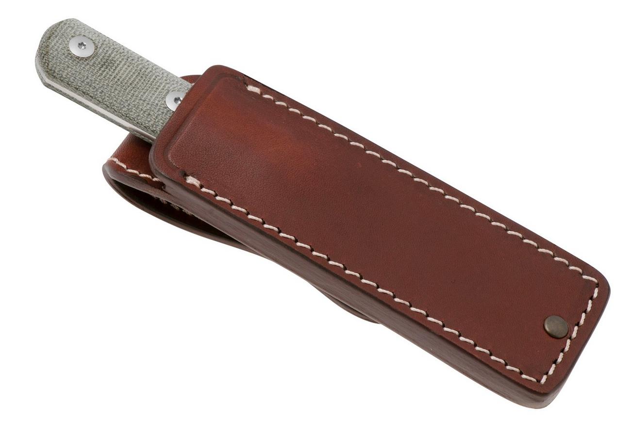 StraightLine Ally AL-GC Green Canvas Micarta, vaststaand mes