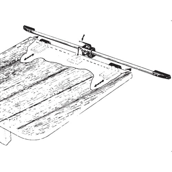 Glissière de table 95 cm retaillable