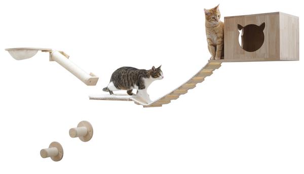 KERBL Pet Kletterwand Anden, 8-teilig