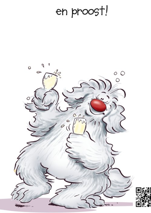 Doodles | Verjaardagskaart | champagne