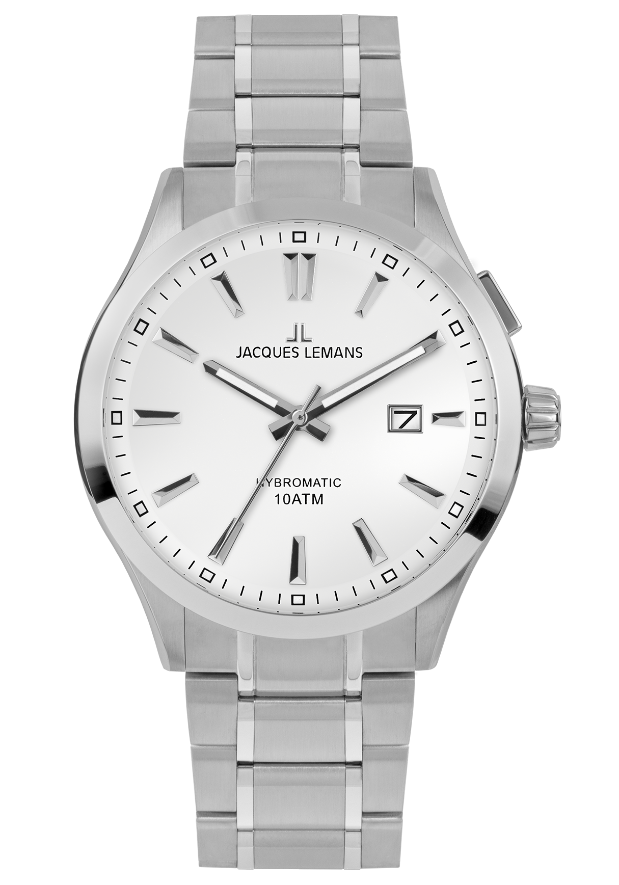 Jacques Lemans Herrenuhr Hybromatic white 1-2130F