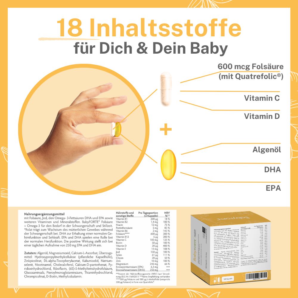BabyFORTE® Folsäure + Omega-3