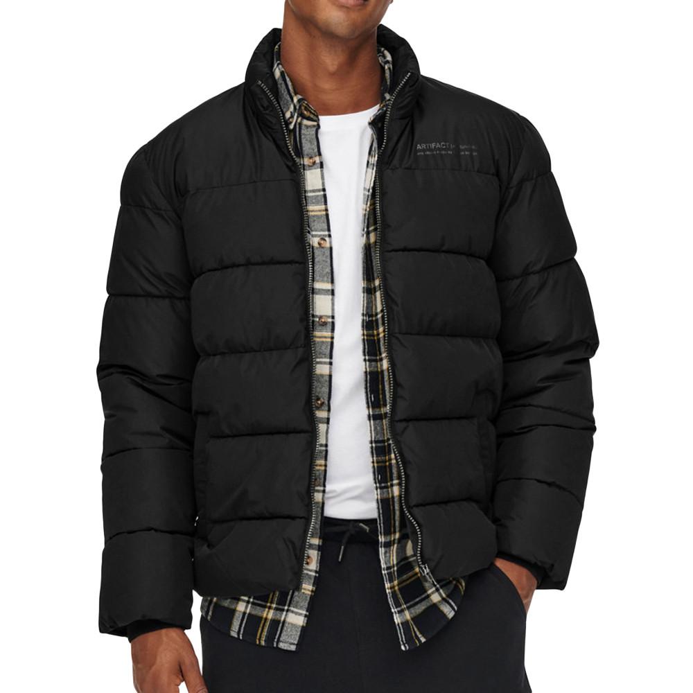 Only & Sons Doudoune Noire Homme Only & Sons Melvin Life