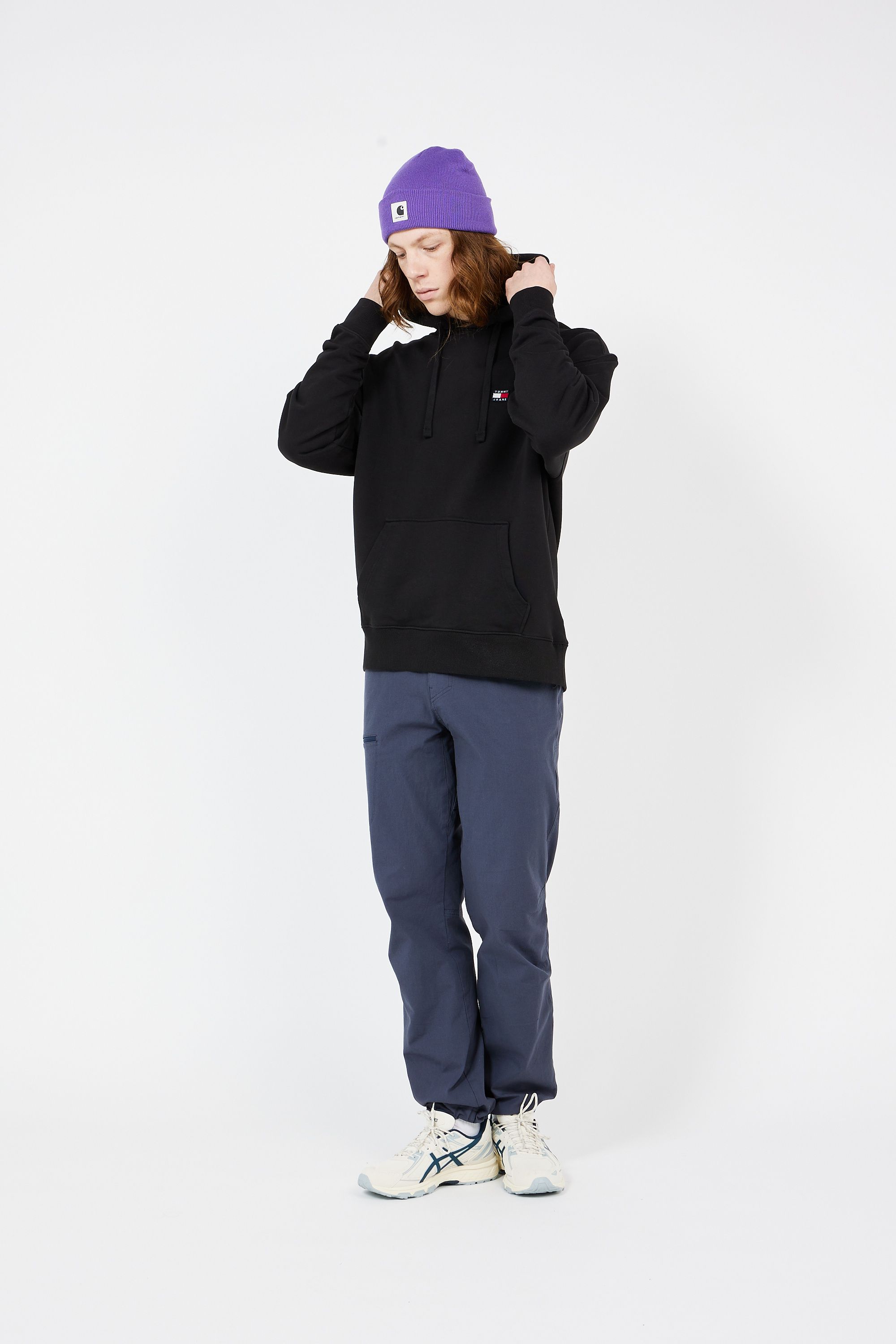 TOMMY JEANS Hoodie RLX XS BADGE  Noir