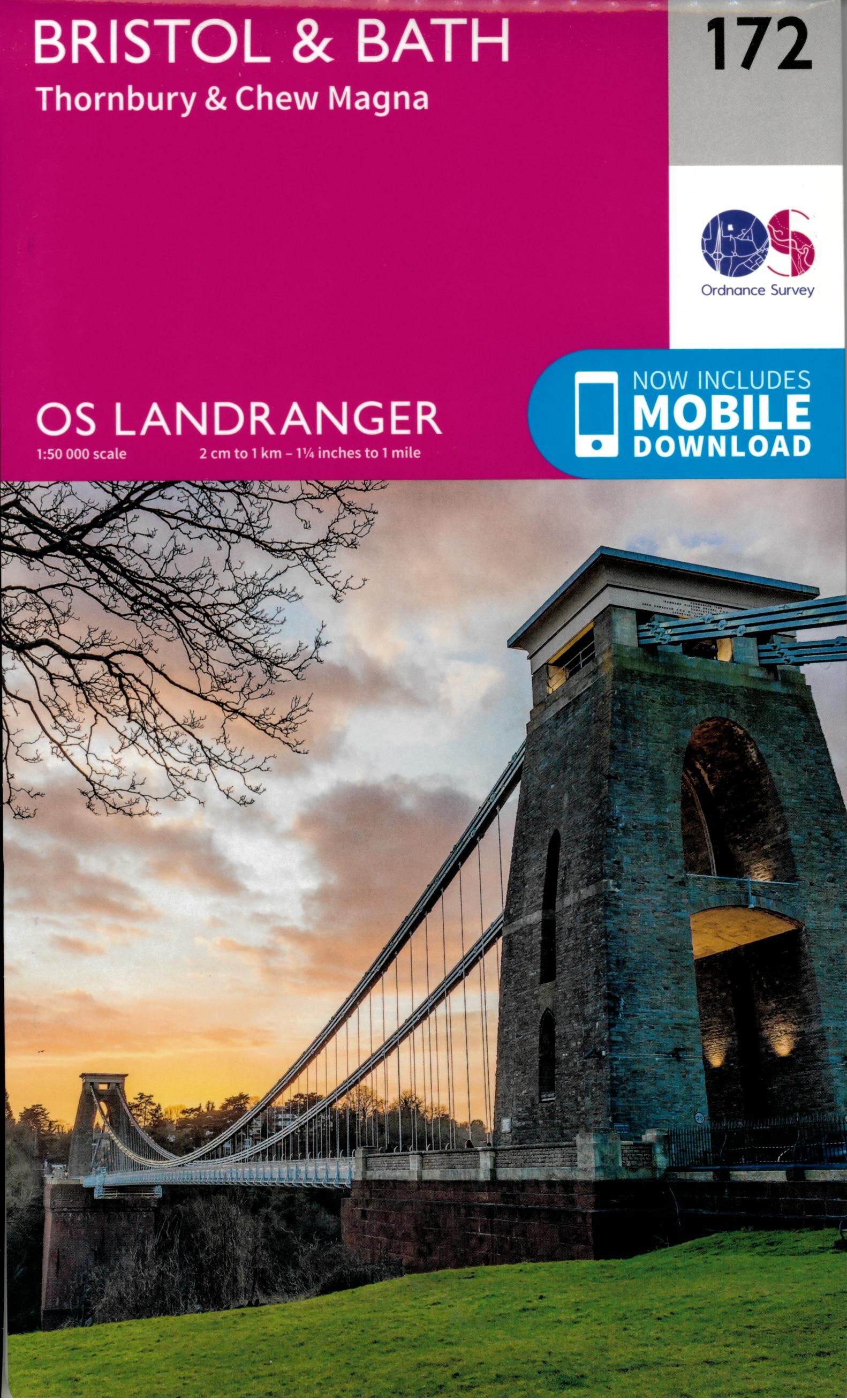 ORDNANCE SURVEY - 172 GB BRISTOL BATH 1 50 000