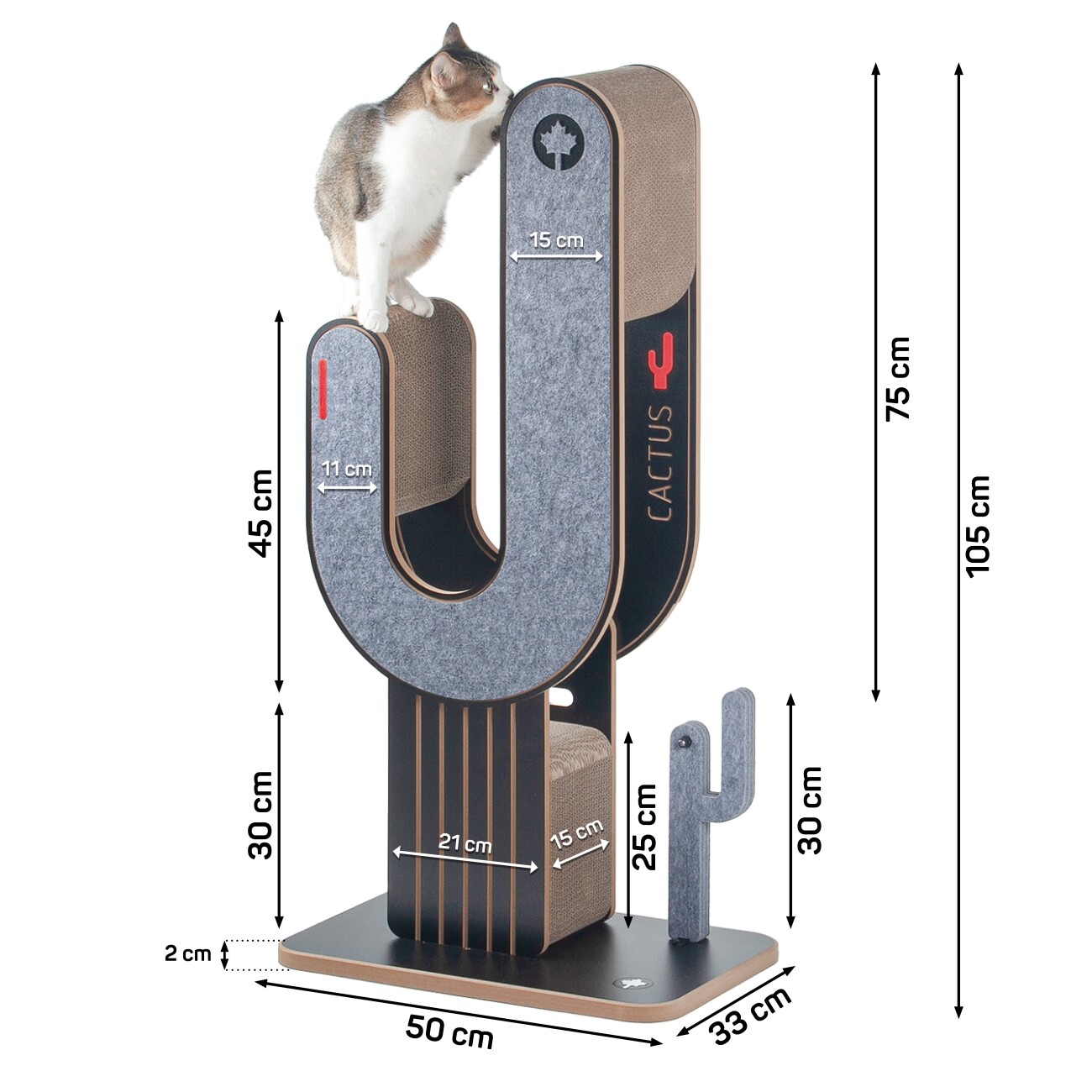 Canadian Cat Company Design-Kratzmöbel Kaktus XXL