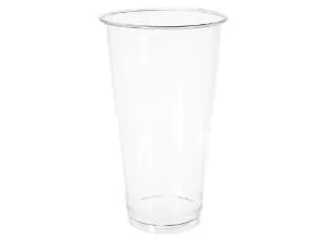 Plastglas 50 cl Bioware H164 mm Ø95 mm Bionedbrydelig PLA Klar,16 ps x 50 stk/krt