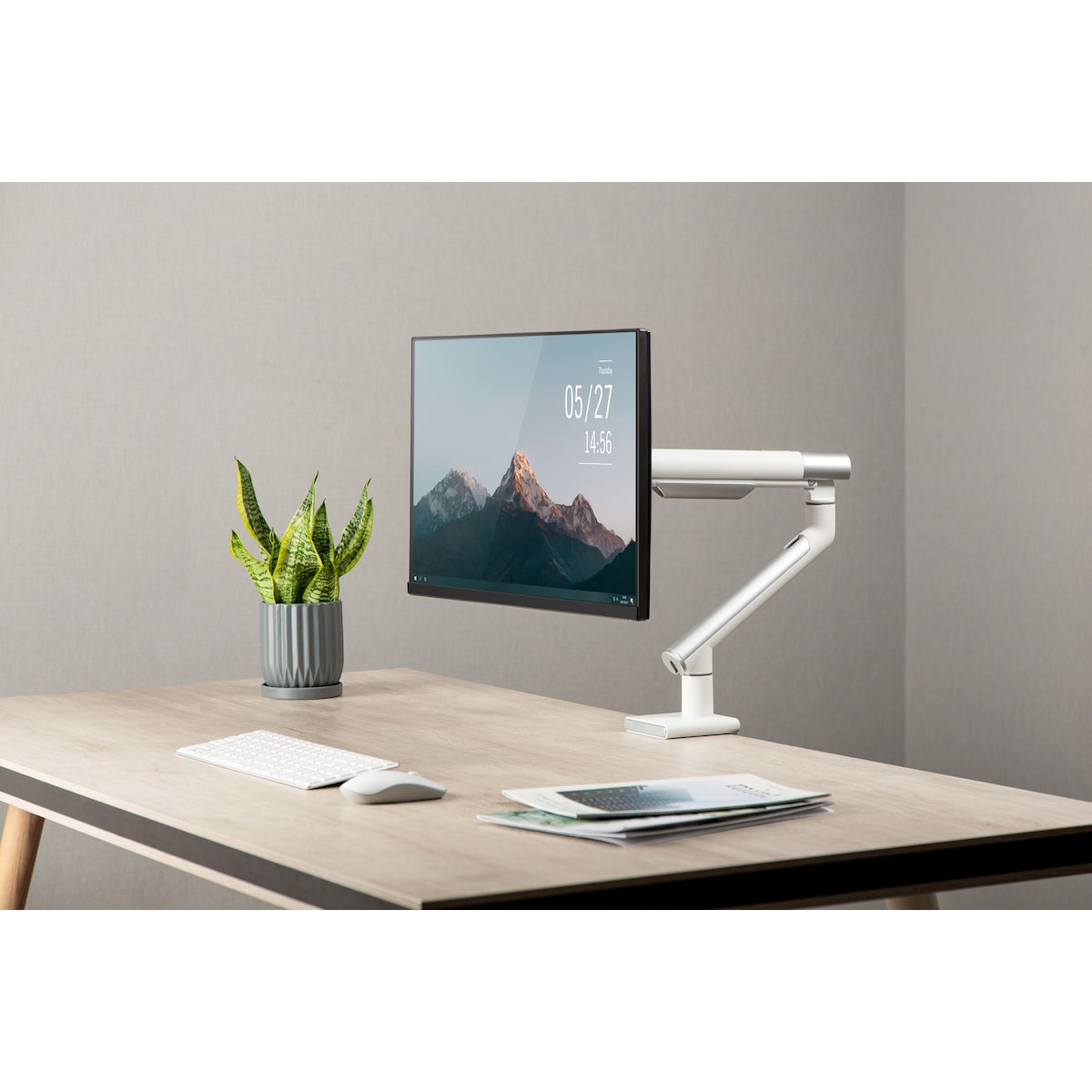 Essentials Single skjermarm (hvit)