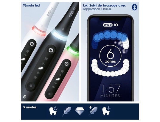 ORAL B - Oral-b io 5n - avec etui de voyage - rose - brosse à dents ...