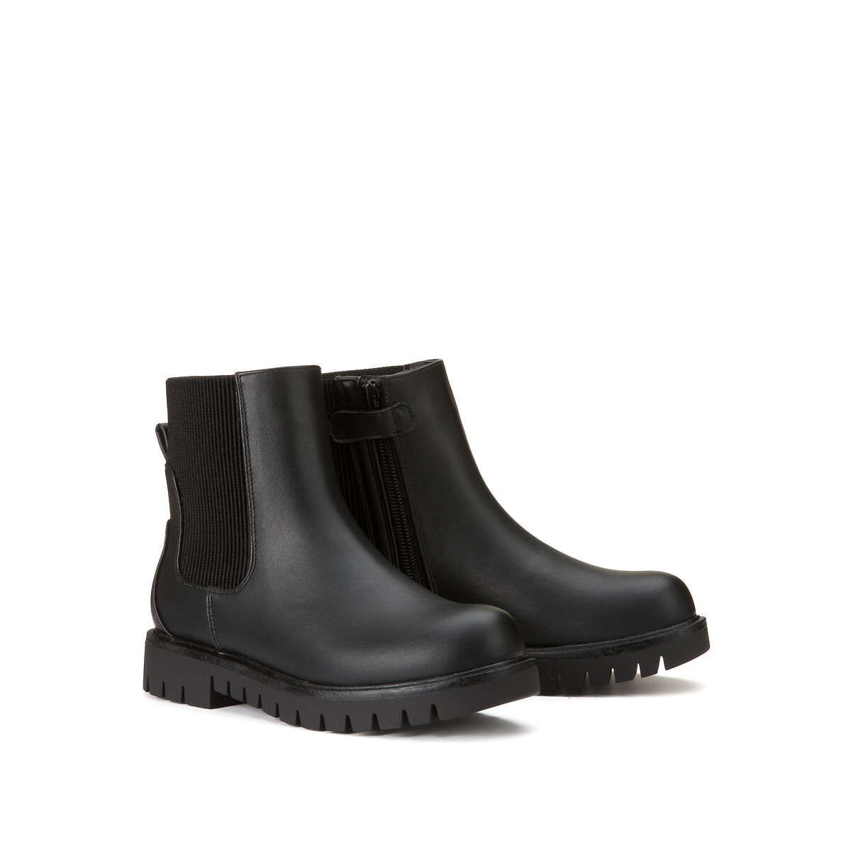 COLEÇÃO LA REDOUTE<br>Botas de cano alto com efeito enrugado
