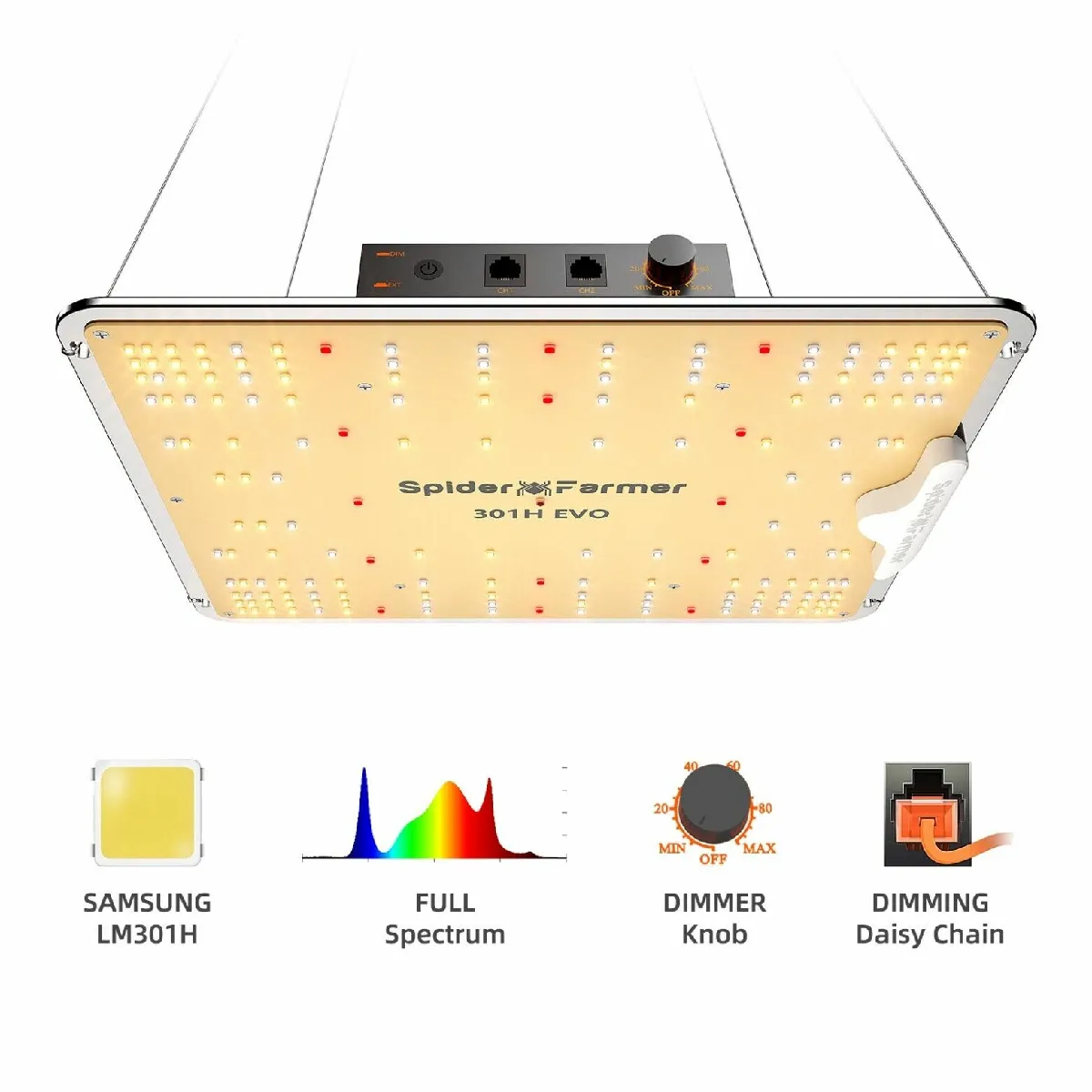 SF1000 LED Grow Light Spider Farmer