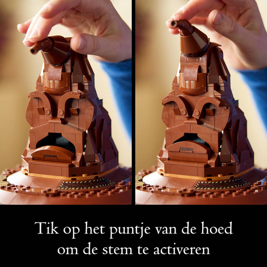 Een mooi set voor de beginnende bouwerPratende Sorteerhoed Decoratie Bouwpakket voor Volwassenen 76429