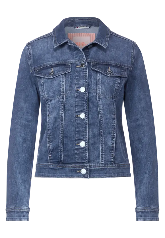 Indigo Jeansjacke - indigo random wash