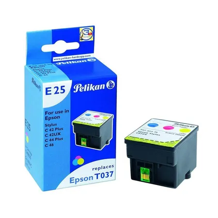 Pelikan Druckerpatrone E25 ersetzt Epson T037 040, tricolor, 3x9 ml