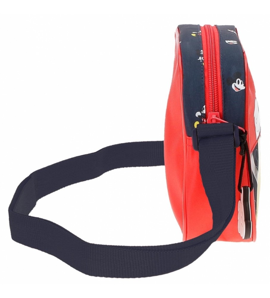 Bolsa de ombro vermelha Joumma Bags com estampa do Mickey Mouse