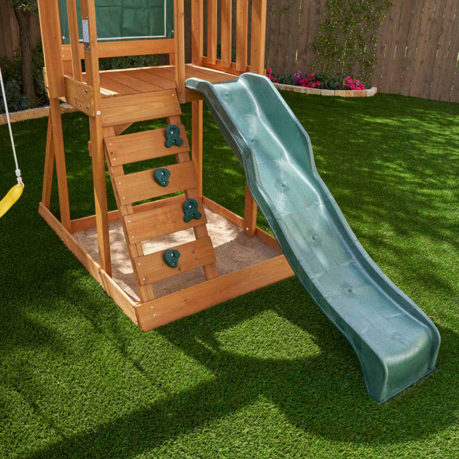 KidKraft Houten Speelhuis met Glijbaan en Schommels
