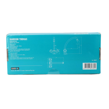 Handson Keukenkraan Thomas 2-knops Chroom met uitloop 235mm