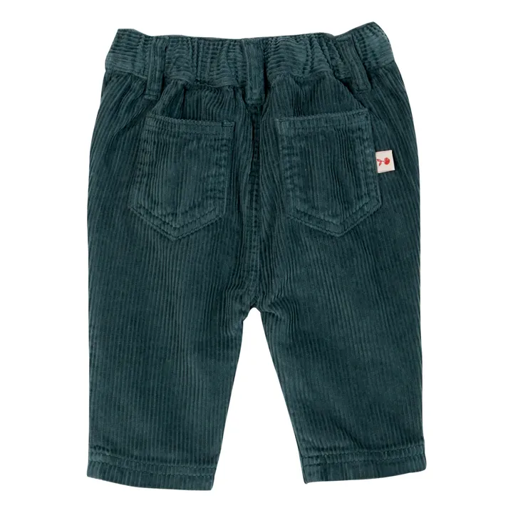 Emile et Ida Pantalon Velours Côtelés | Vert foncé