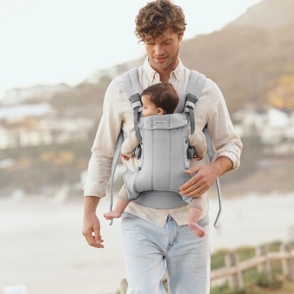 BabyBjörn Harmony Draagzak – Geweven – Mélange Lichtgrijs