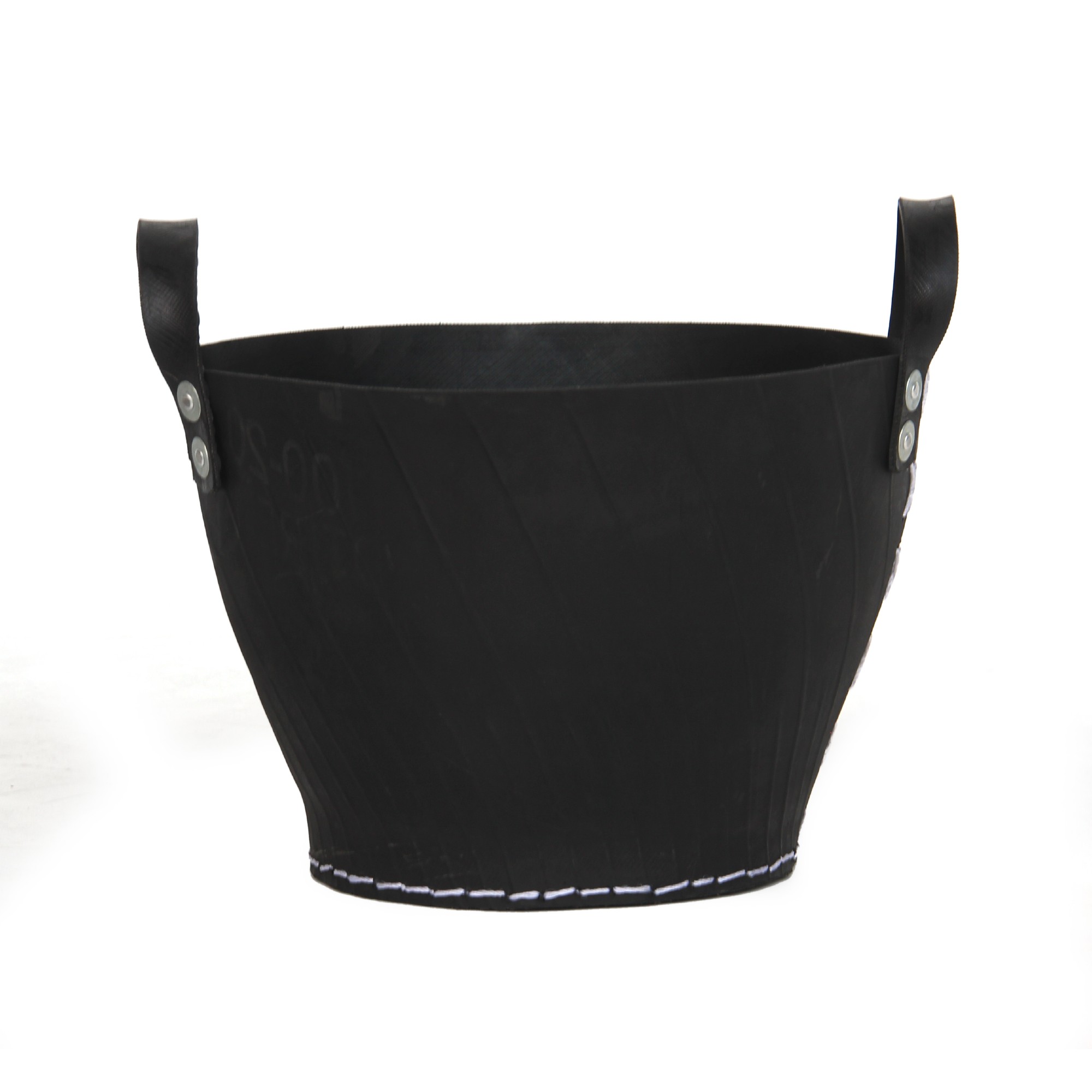 Korb aus Autoreifen M, schwarz, Ø 40 cm, H 27 cm von fischer's lagerhaus