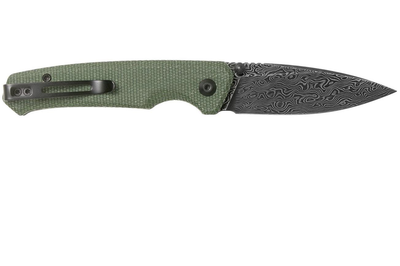 Civivi Altus C20076-DS1 Damascus, Green Micarta zakmes
