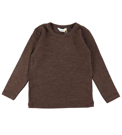 Joha Bluse - Wolle - M Wüstenbraun