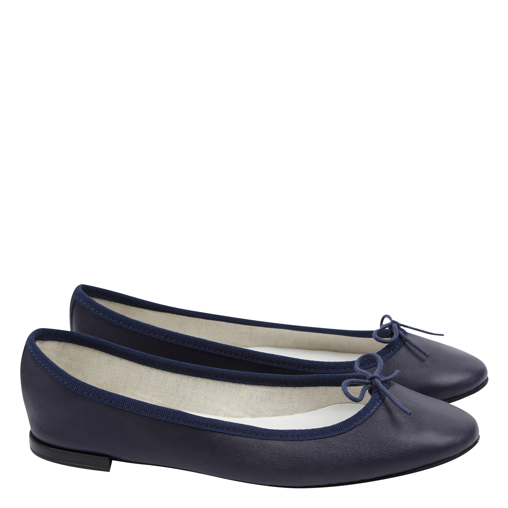 Ballerines en cuir | Bleu