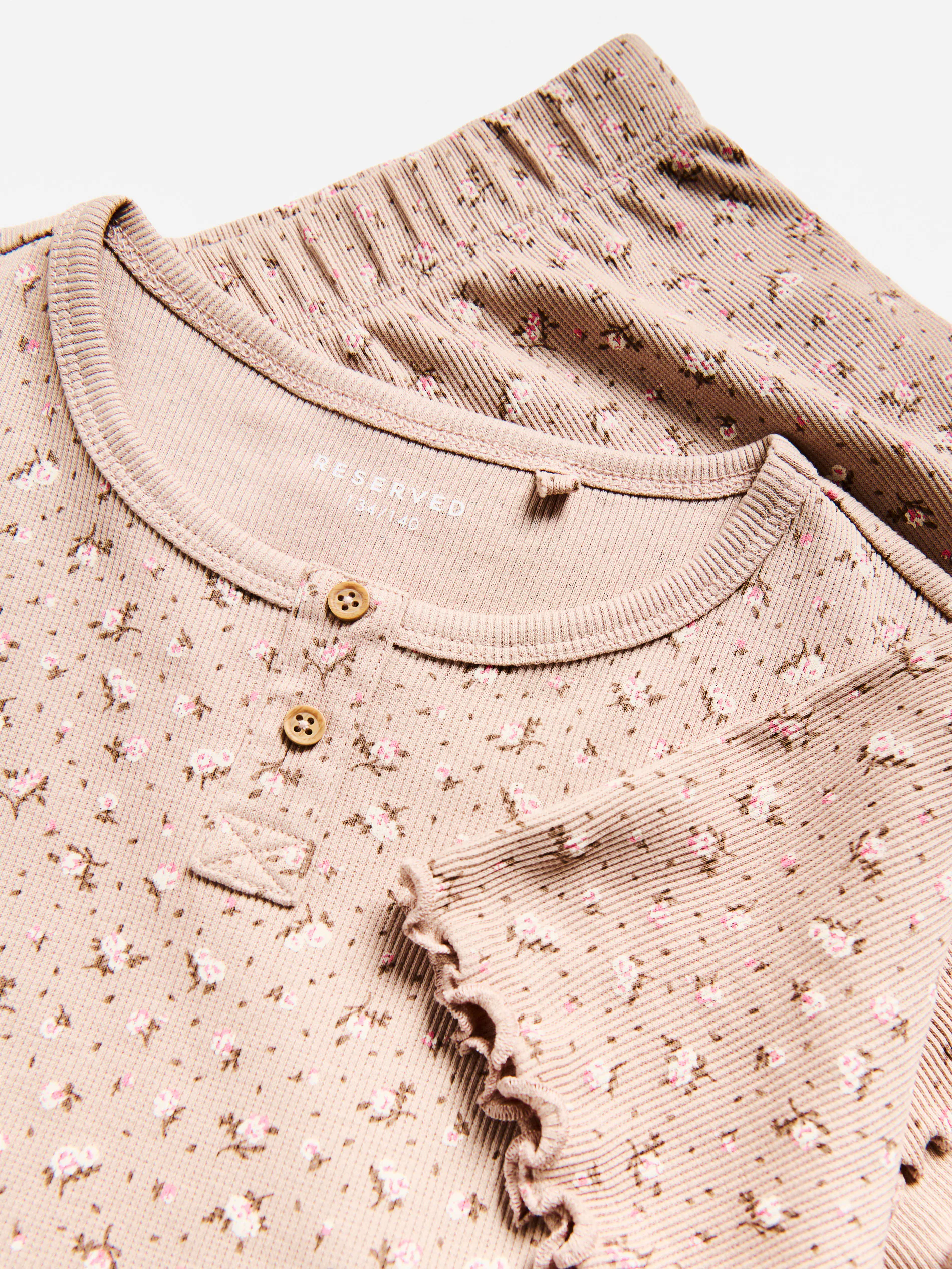 Zweiteiliges Pyjama-Set mit Muster
