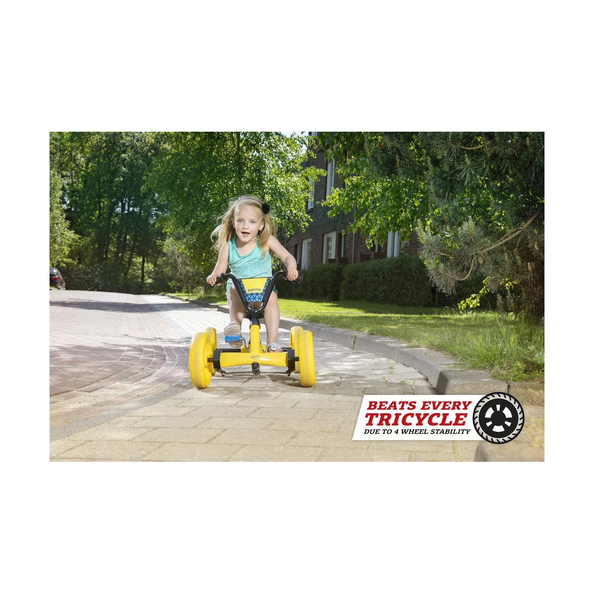 Kart à pédales buzzy bsx jaune