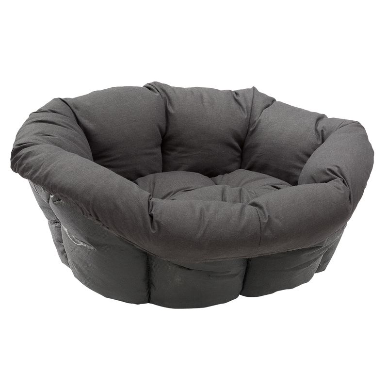 Corbeille Ferplast Siesta Deluxe noire avec housse Sofà, anthracite
