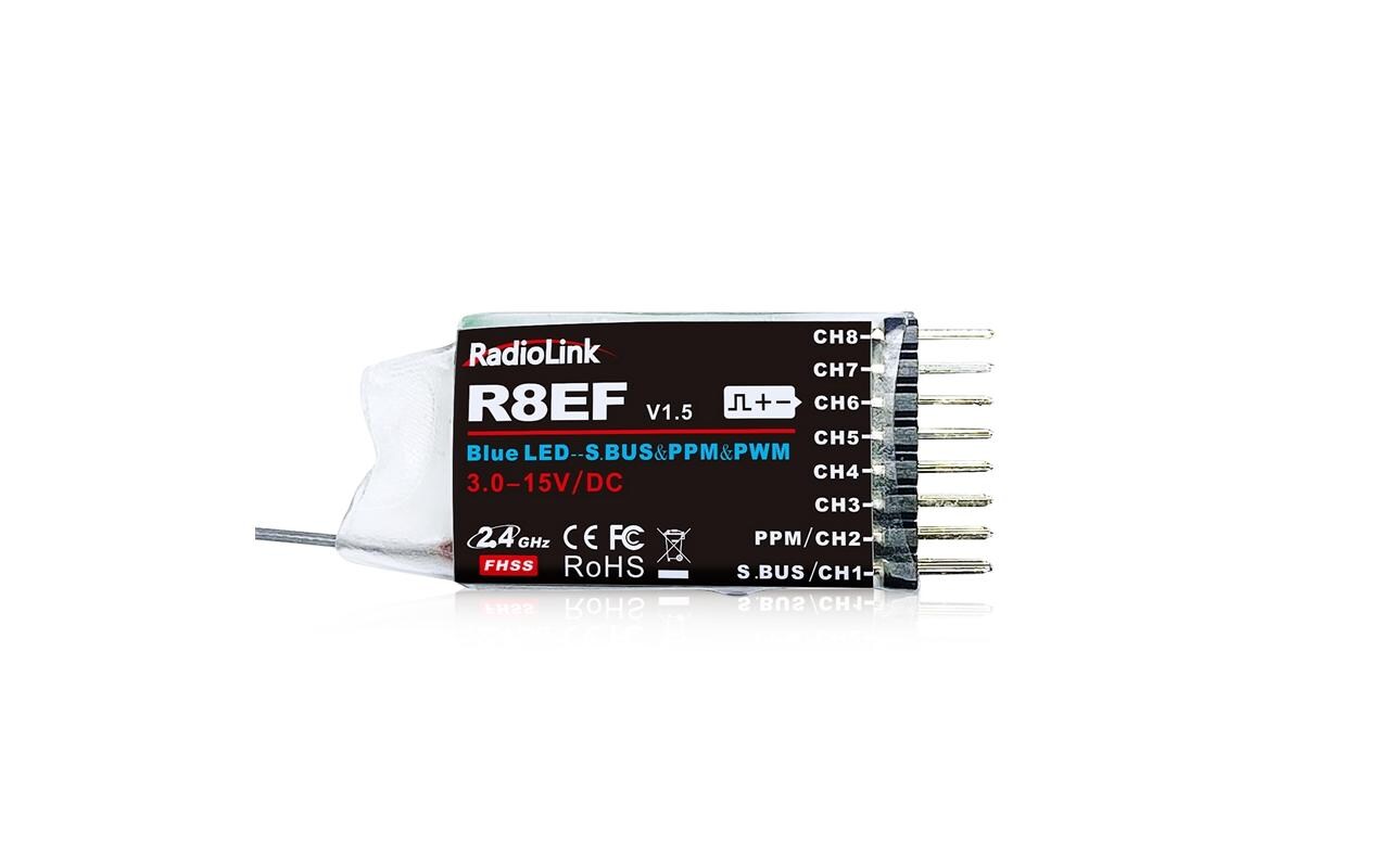 Empfänger R8EF 8-Kanal2.4 GHz FHSS (GFSK) Empfänger