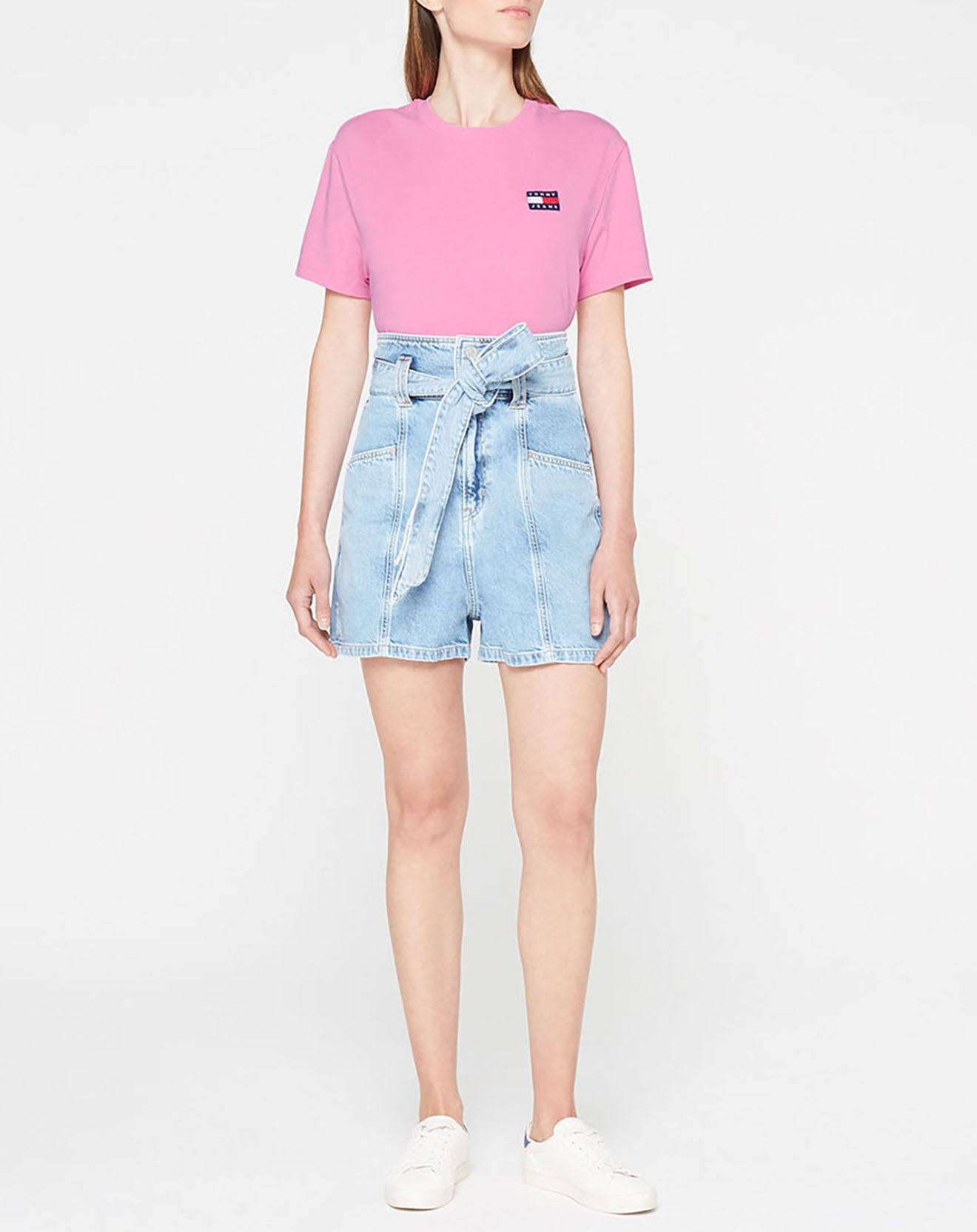 Tommy Jeans T-Shirt badge rose