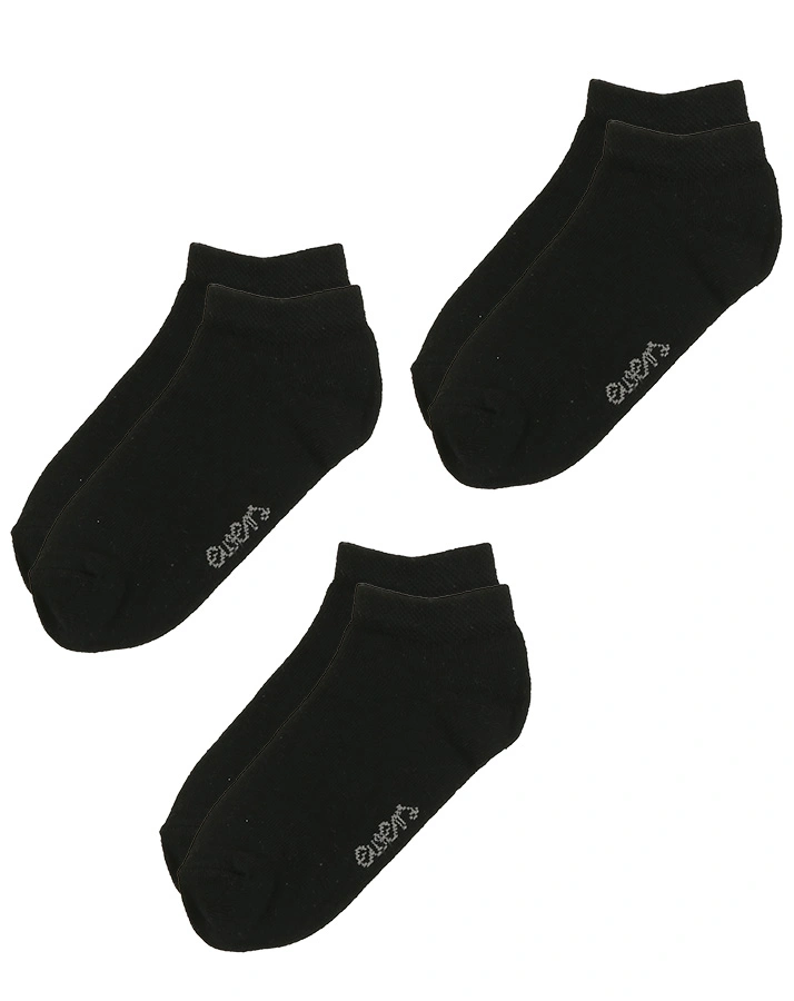 Sneaker-Socken ESSENTIAL MIX 6er-Pack in weiß/schwarz