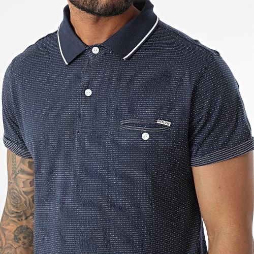 Polo Manches Courtes Novelito Bleu Marine