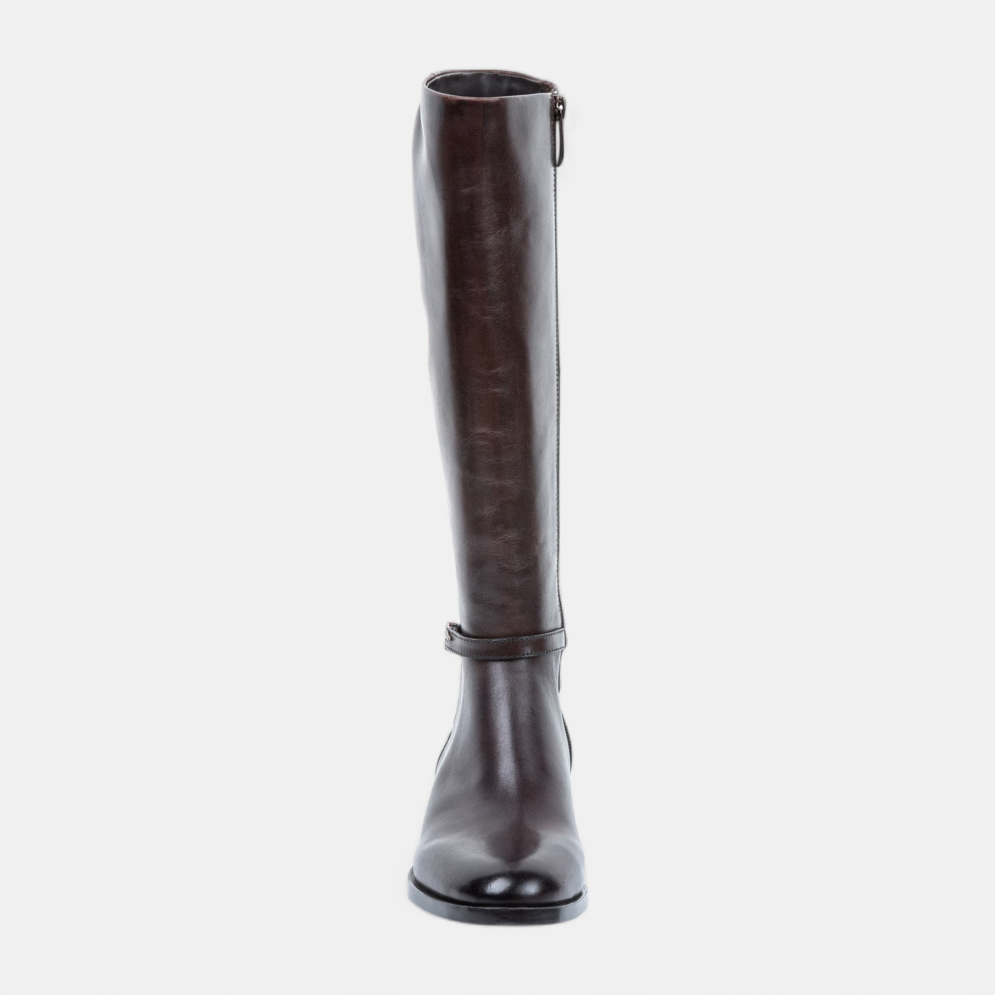 Bottes Femme en cuir marron