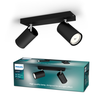 Philips duospot Kosipo zwart