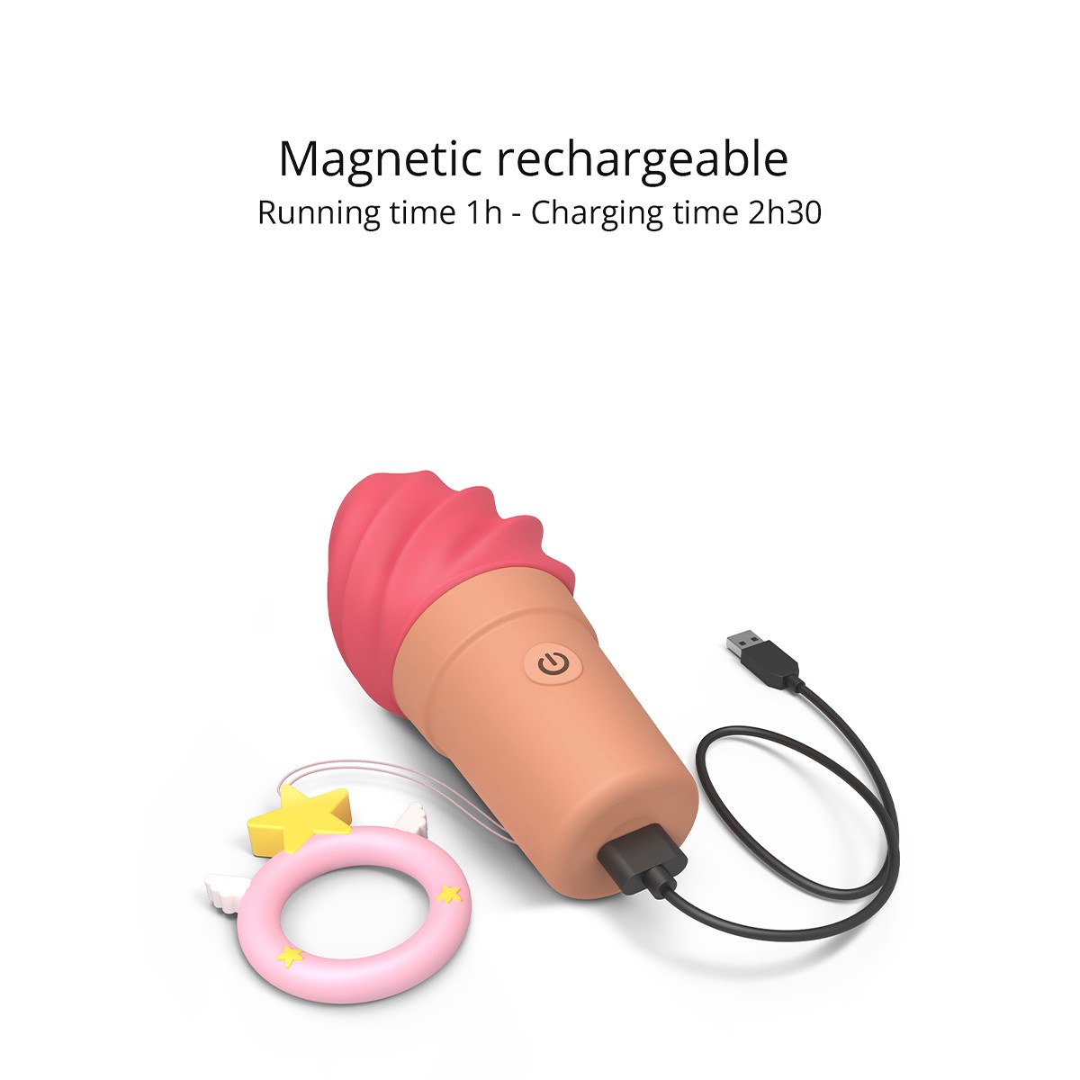 Stimulateur clitoridien - Cand' Ice - Rasberry Jolly - 10 modes