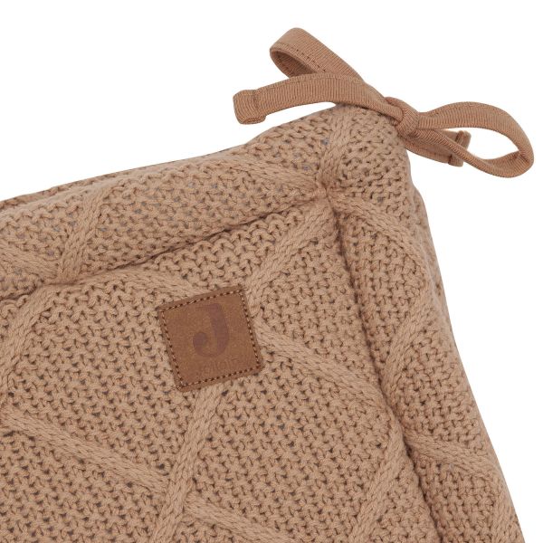 Jollein Check Knit Boxbumper - 180 x 30 cm - Biscuit