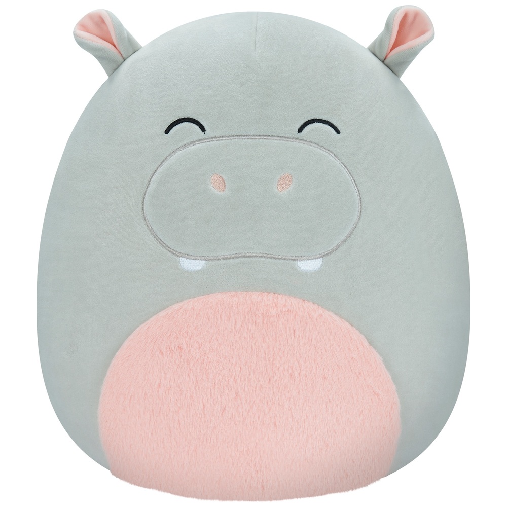 Original Squishmallows 30cm Harrison Grey Nilpferd Plüschtier