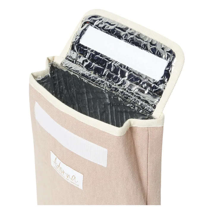 Adorna Lunch bag isotherme en lin | Rose